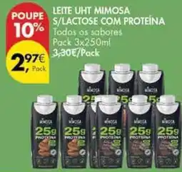 Pingo Doce Mimosa - leite uht s/lactose com proteína promoção