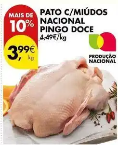 Pingo Doce Pingo doce - pato c/miudos nacional promoção