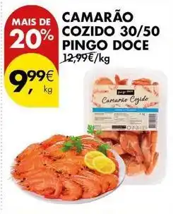 Pingo Doce Pingo doce - camarão cozido 30/50 promoção