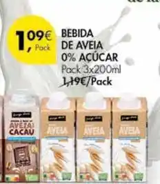 Pingo Doce Bebida de aveia 0% açúcar promoção