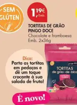 Pingo Doce Dia - tortitas de grão pingo doce promoção