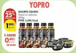 Pingo Doce Yopro - iogurte liquido promoção