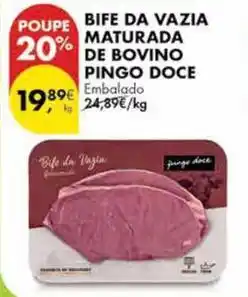 Pingo Doce Pingo doce - bife da vazia maturada de bovino promoção