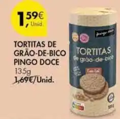 Pingo Doce Pingo doce - tortitas de grão-de-bico promoção