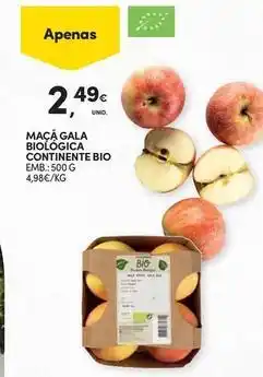 Continente Bom dia Bio - maçã gala biologica continente bio promoção