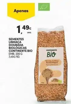 Continente Bom dia Continente bio - sementes linhaca dourada biologicas promoção