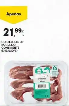 Continente Bom dia €co+ - costeletas de borrego continente promoção
