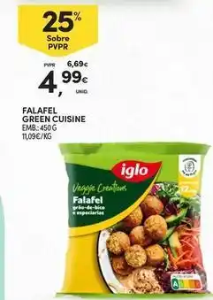 Continente Bom dia Iglo - falafel green cuisine promoção