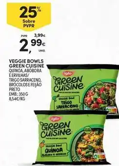 Continente Bom dia Iglo - veggie bowls green cuisine promoção