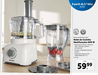 Lidl Silvercrest Kitchen Tools Robô de Cozinha Multifunções 600W promoção