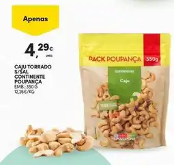 Continente Bom dia Continente - caju torrado s/sal promoção