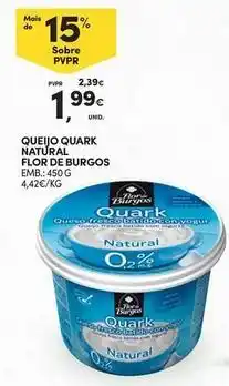 Continente Bom dia Flor - queijo quark natural flor de burgos promoção