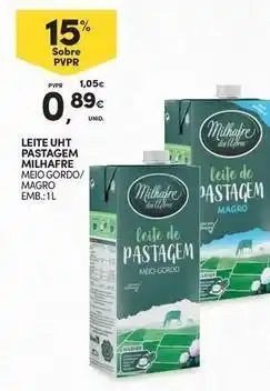 Continente Bom dia Milhafre - leite uht pastagem promoção
