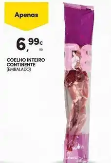 Continente Bom dia Continente - coelho inteiro promoção