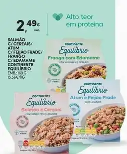 Continente Bom dia Continente - salmão c/ cereais/ a/ feijão frade/ frango c/ equilibrio promoção