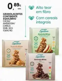 Continente Bom dia Continente - granolas bites promoção
