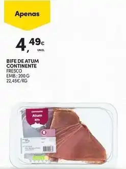 Continente Bom dia Continente - bife de atum fresco promoção