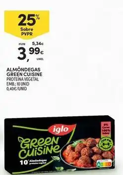Continente Bom dia Iglo - almondegas green cuisine proteina vegetal promoção