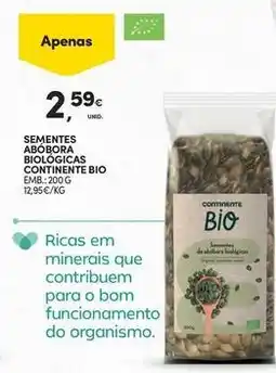 Continente Bom dia Bio - sementes abobora biologicas continente bio promoção