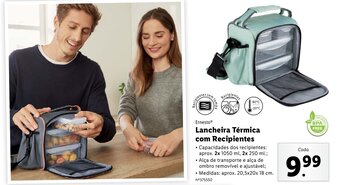 Ernesto Lancheira Térmica com Recipientes