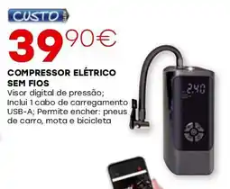 Roady Compressor elétrico sem fios promoção