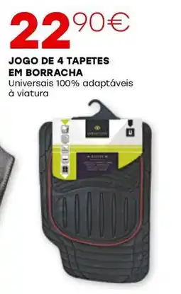 Roady jogo de 4 tapetes em borracha promoção