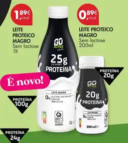 Pingo Doce Go Active leite proteico magro sem lactose promoção