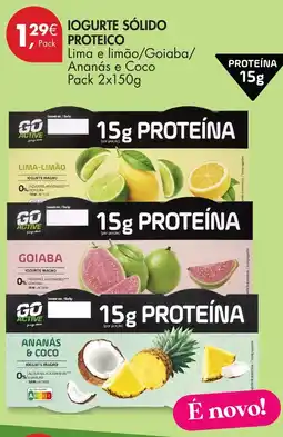 Pingo Doce Go active iogurte sólido proteico promoção
