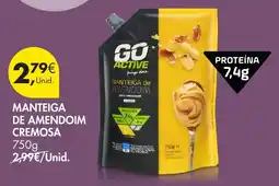 Pingo Doce Go active manteiga de amendoim cremosa promoção