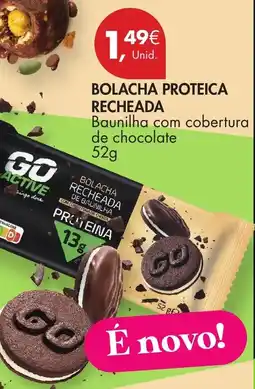 Pingo Doce Go active bolacha recheada de baunilha promoção