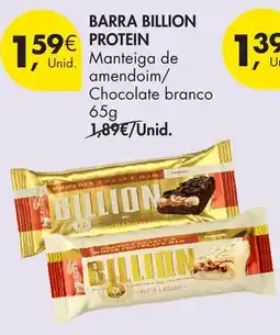 Pingo Doce Barra billion protein manteiga de amendoim chocolate branco promoção