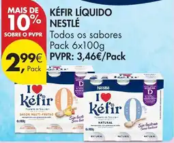 Pingo Doce Kéfir líquido Nestlé promoção