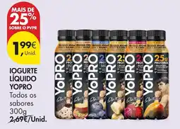 Pingo Doce Iogurte líquido yopro promoção
