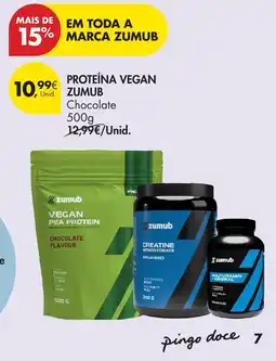 Pingo Doce proteína vegan zumub chocolate promoção