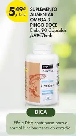 Pingo Doce Pingo doce Pura Vida suplemento alimentar ómega 3 promoção