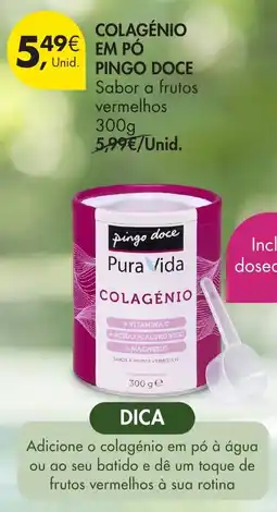 Pingo Doce Pura Vida colagénio promoção