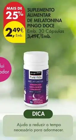 Pingo Doce Pingo Doce Pura Vida Melatonina promoção