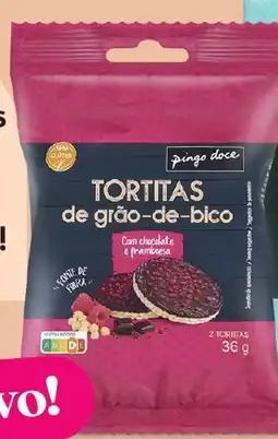 Pingo Doce Tortitas de grão pingo doce chocolate e framboesa promoção