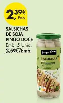 Pingo Doce Salsichas de soja pingo doce promoção