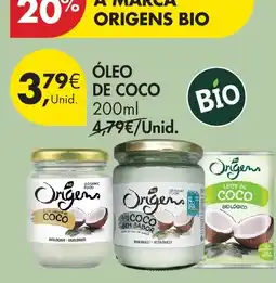 Pingo Doce Óleo de coco origens bio promoção