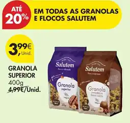 Pingo Doce Granola superior Salutem promoção