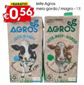 Bolama Leite Agros Meio Gordo/Magro 1L promoção