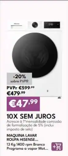 Radio Popular Hisense - maquina lavar roupa promoção