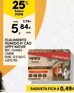 Continente Alimento húmido p/ cão uppy natur promoção
