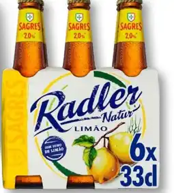 Recheio Sagres Radler Natur Limão promoção
