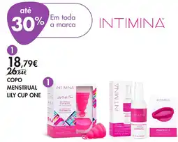 Pingo Doce copo menstrual lily cup one intimina promoção