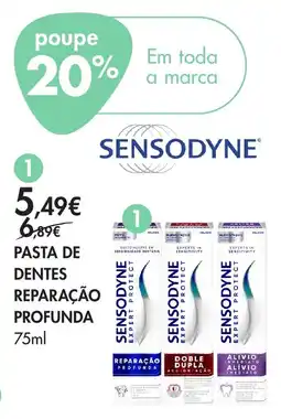 Pingo Doce sensodyne pasta de dentes reparação profunda promoção