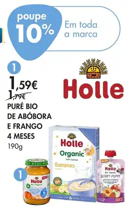 Pingo Doce Holle puré bio de abóbora e frango promoção