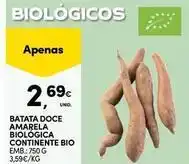 Continente Bom dia Biológico - batata doce amarela continente bio promoção