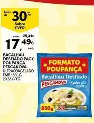 Continente Bom dia Pescanova - bacalhau desfiado promoção